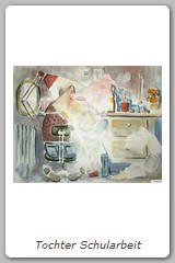 Tochter Schularbeit